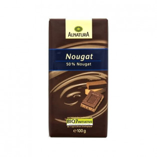 Alnatura mliečna čokoláda s nugátom 100g